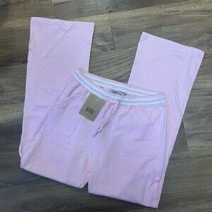 Funwear Factory Pants Womens S Light Pink Wide Leg Drawstring